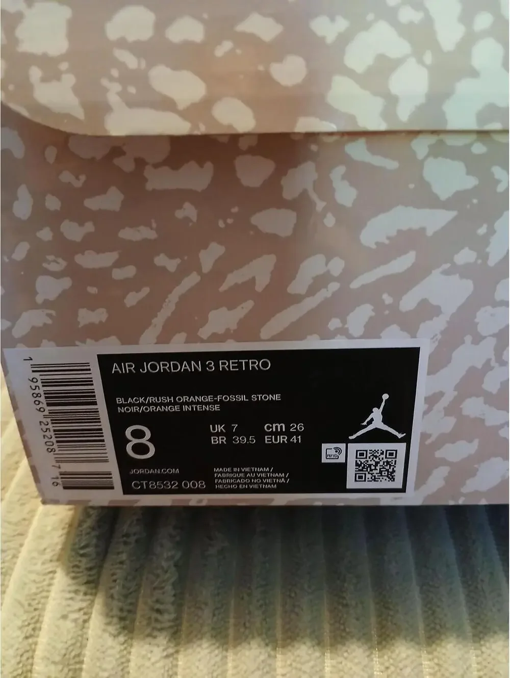 Jordan Air Retro Sneakers Black Brown Orange